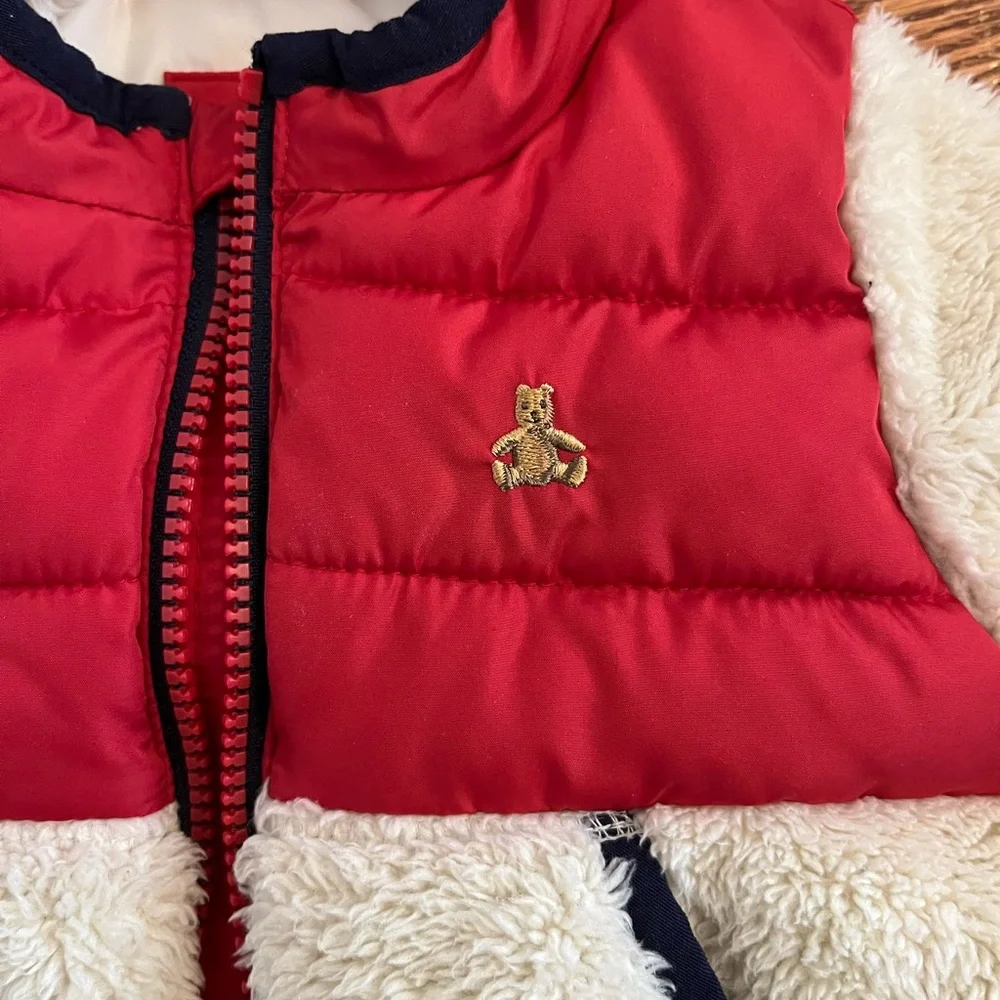 GAP Baby Red and Cream Jacket